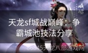 天龙sf城战巅峰：争霸城池技法分享
