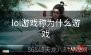lol游戏称为什么游戏
