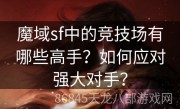 魔域sf中的竞技场有哪些高手？如何应对强大对手？