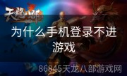 为什么手机登录不进游戏