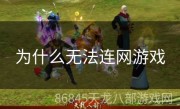 为什么无法连网游戏