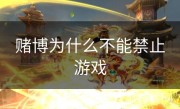 赌博为什么不能禁止游戏