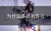 为什么不退出游戏