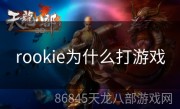 rookie为什么打游戏