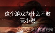 这个游戏为什么不敢玩小说