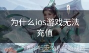 为什么ios游戏无法充值