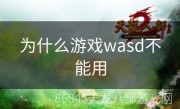 为什么游戏wasd不能用