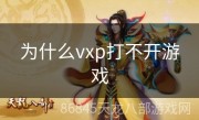 为什么vxp打不开游戏