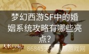 梦幻西游SF中的婚姻系统攻略有哪些亮点？