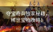 夺宝奇兵独家秘籍，稀世宝物攻略！