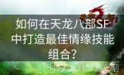 如何在天龙八部SF中打造最佳情缘技能组合？