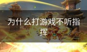 为什么打游戏不听指挥